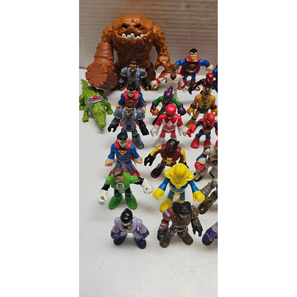 Imaginext DC Super Friends Marvel Power Rangers Action Figure Lot of 45+ Figures